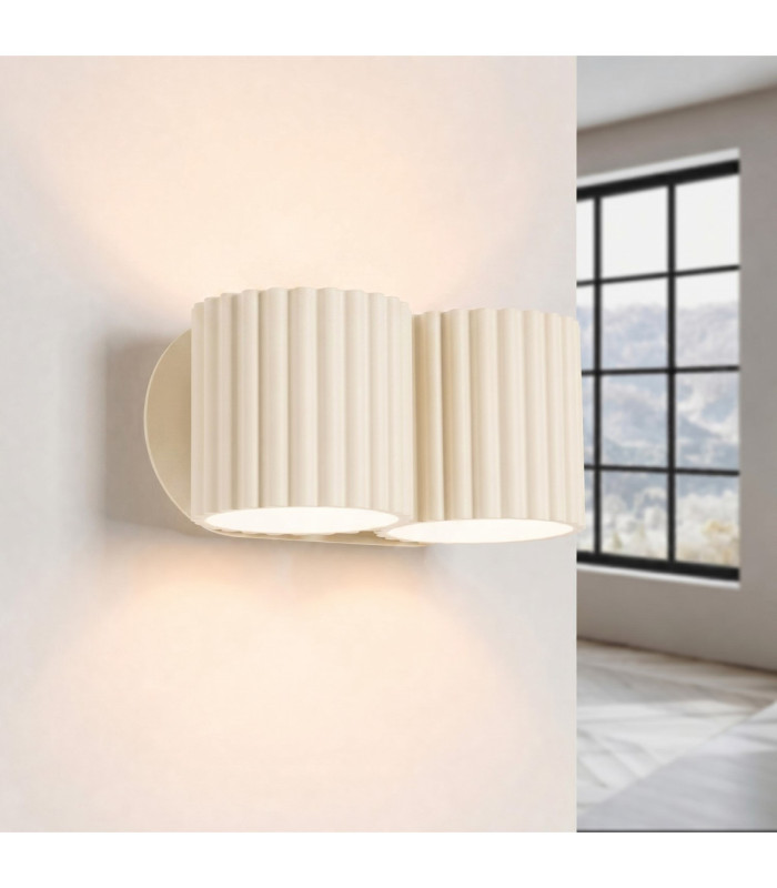 Aura Up & Down Wall Lamp Beige 2x G9-4