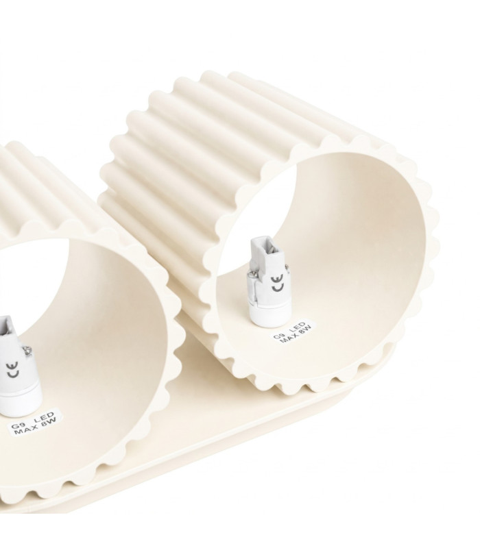 Aura Up & Down Wall Lamp Beige 2x G9-9