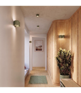 Aura Up & Down Wall Lamp Olive Green 2x G9-2