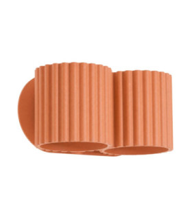 Aura Up & Down Wall Lamp Red Ochre 2x G9-1