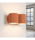 Aura Up & Down Wall Lamp Red Ochre 2x G9-4