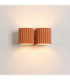 Aura Up & Down Wall Lamp Red Ochre 2x G9-5