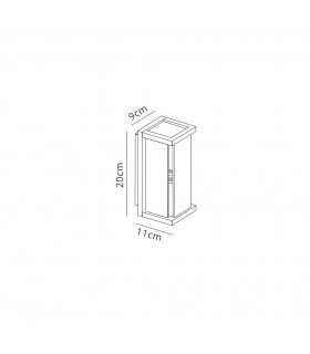 Wall Lamp, 1 x E27, IP54, Graphite - 2
