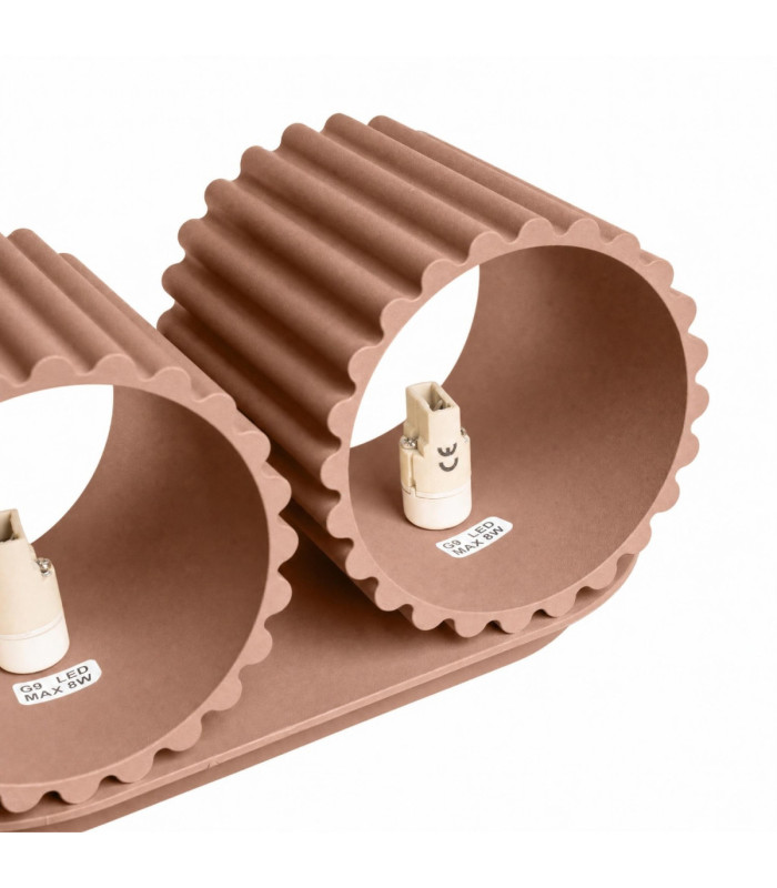 Aura Up & Down Wall Lamp Mocca 2x G9-9