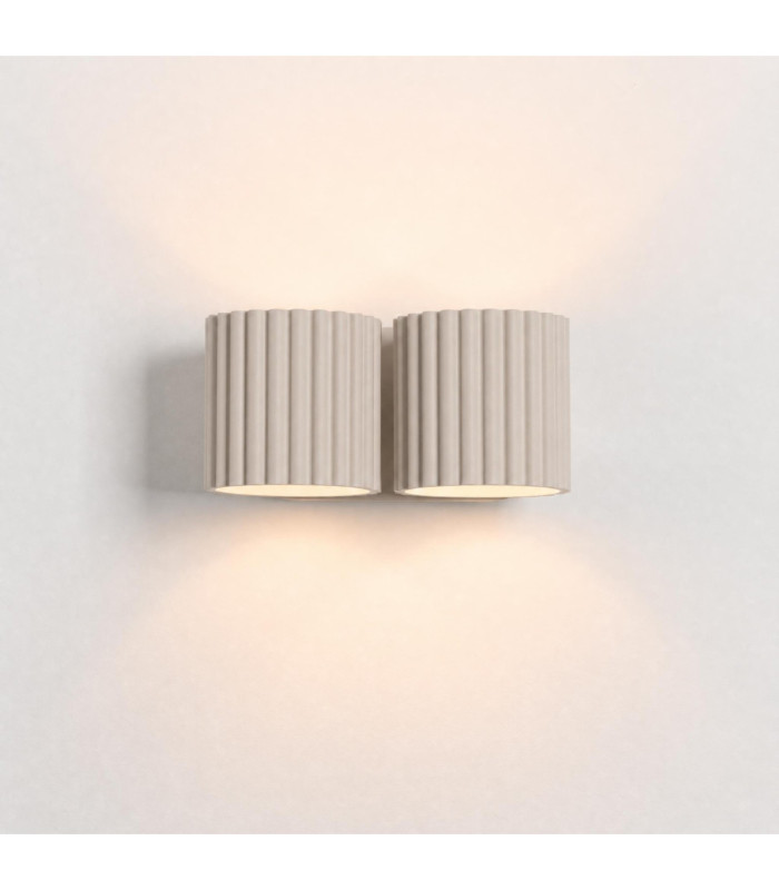 Aura Up & Down Wall Lamp Taupe 2x G9-5