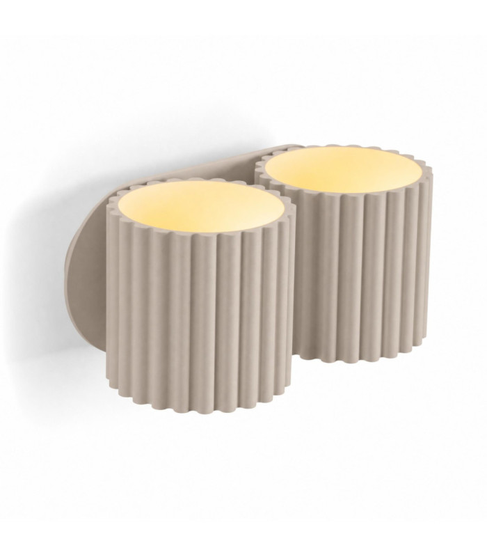 Aura Up & Down Wall Lamp Taupe 2x G9-6