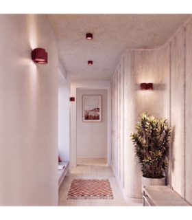 Aura Up & Down Wall Lamp Burgundy 2x G9-2