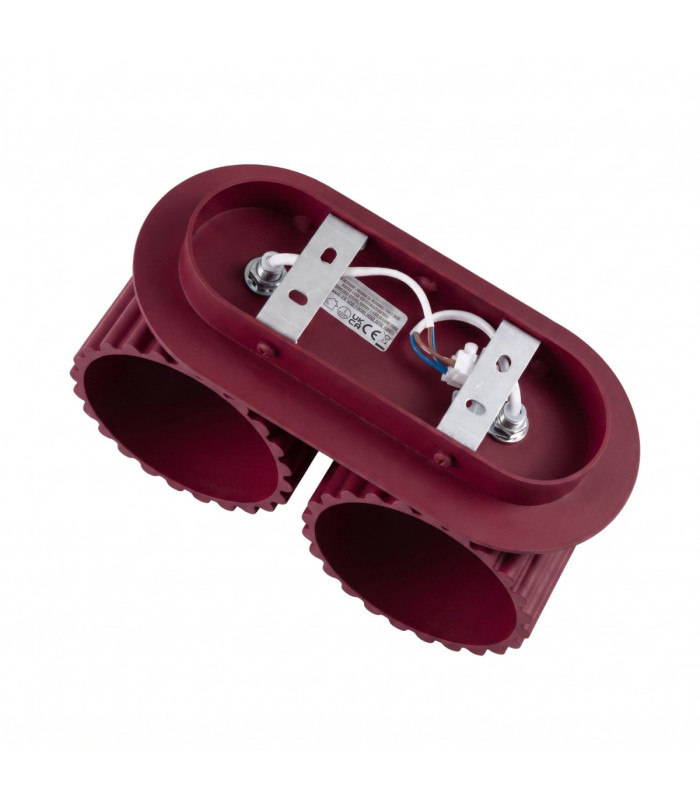 Aura Up & Down Wall Lamp Burgundy 2x G9-8