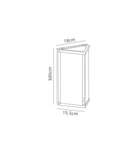 Wall Lamp 1 x E27, IP54, Graphite - 2
