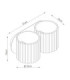 Aura Up & Down Wall Lamp Peach 2x G9-10