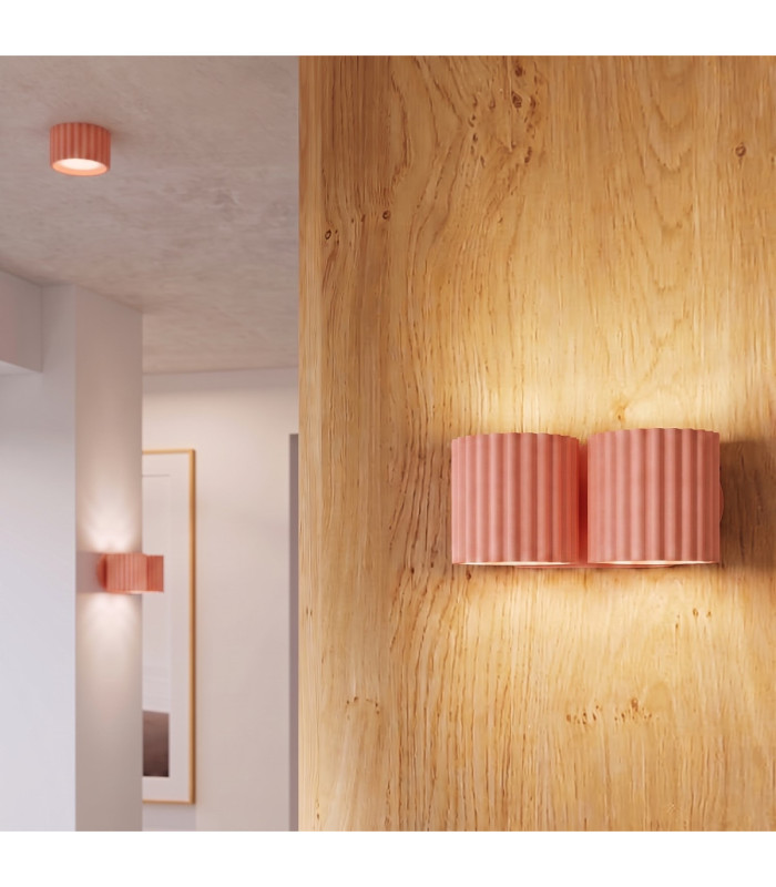 Aura Up & Down Wall Lamp Peach 2x G9-13