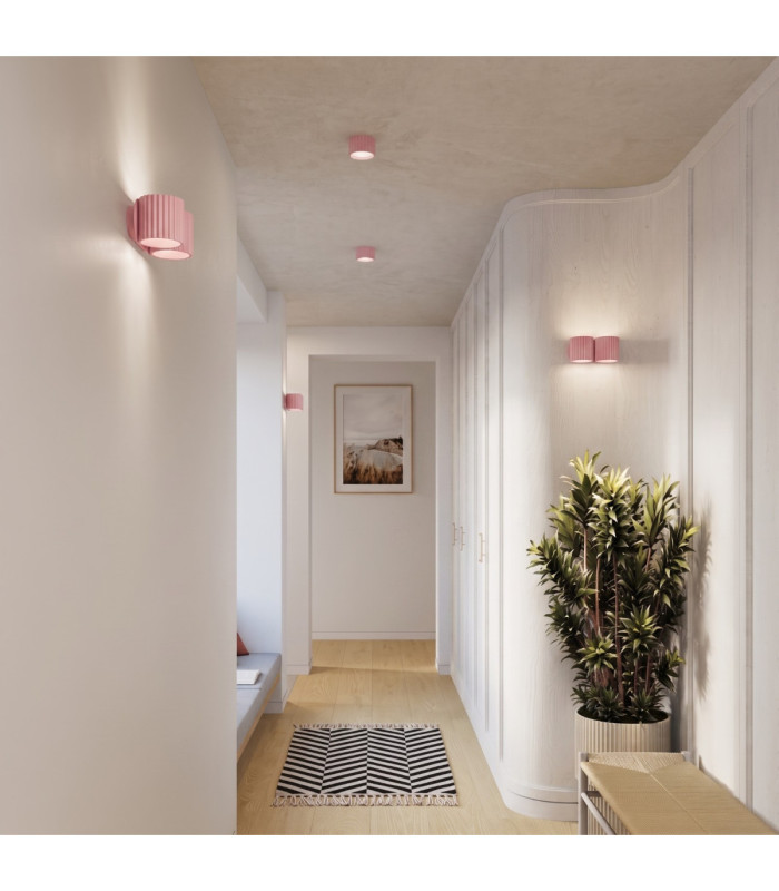 Aura Up & Down Wall Lamp Pink 2x G9-2