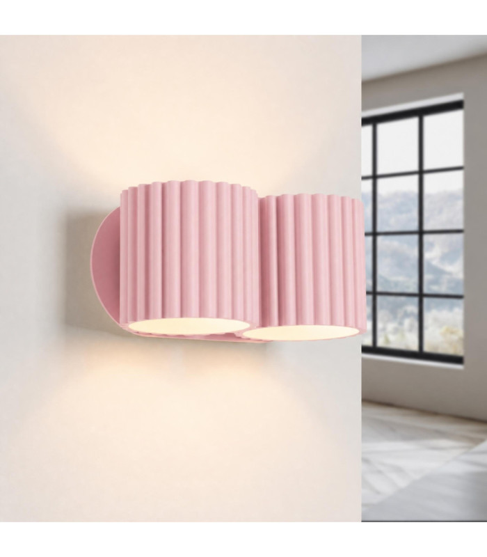 Aura Up & Down Wall Lamp Pink 2x G9-4