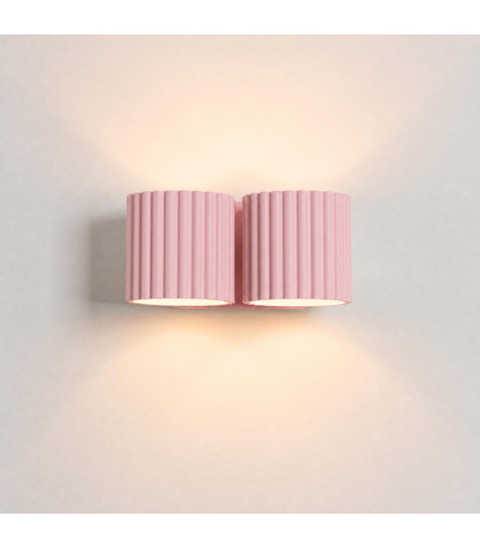 Aura Up & Down Wall Lamp Pink 2x G9-5