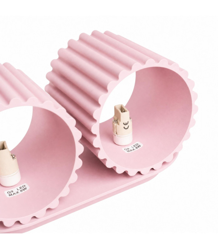 Aura Up & Down Wall Lamp Pink 2x G9-9