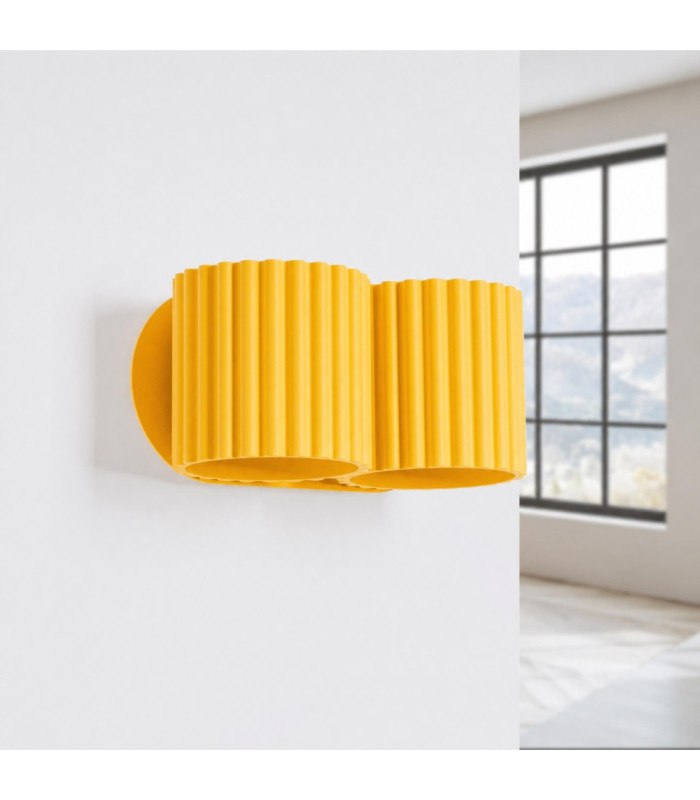 Aura Up & Down Wall Lamp Yellow 2x G9-3