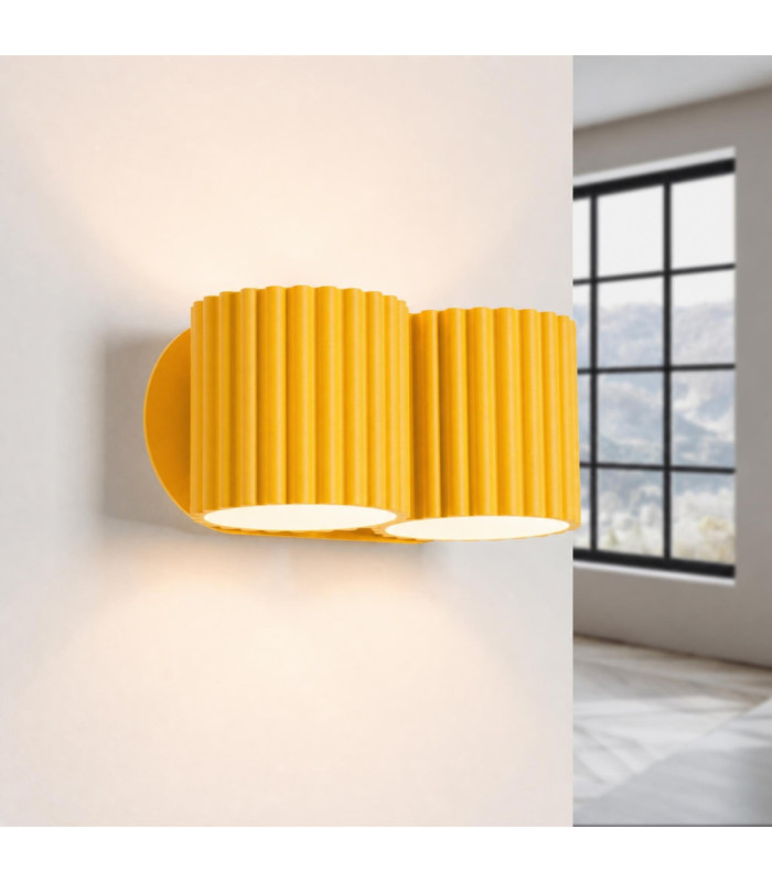 Aura Up & Down Wall Lamp Yellow 2x G9-4