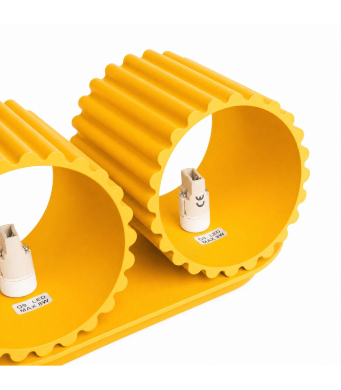 Aura Up & Down Wall Lamp Yellow 2x G9-9
