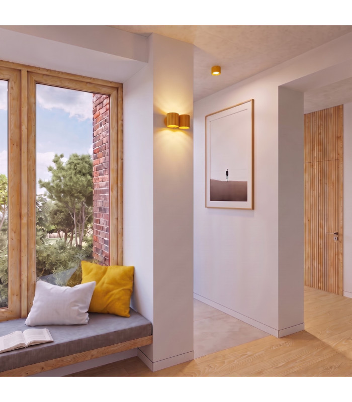 Aura Up & Down Wall Lamp Yellow 2x G9-12