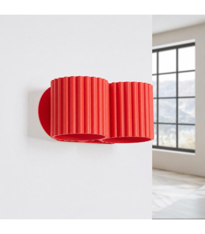 Aura Up & Down Wall Lamp Red 2x G9-3