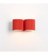 Aura Up & Down Wall Lamp Red 2x G9-5