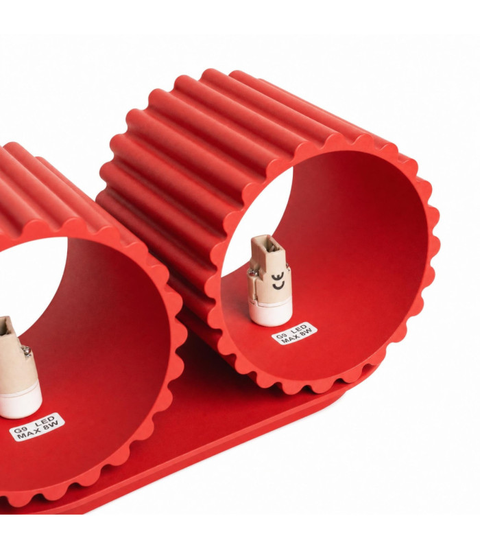 Aura Up & Down Wall Lamp Red 2x G9-9