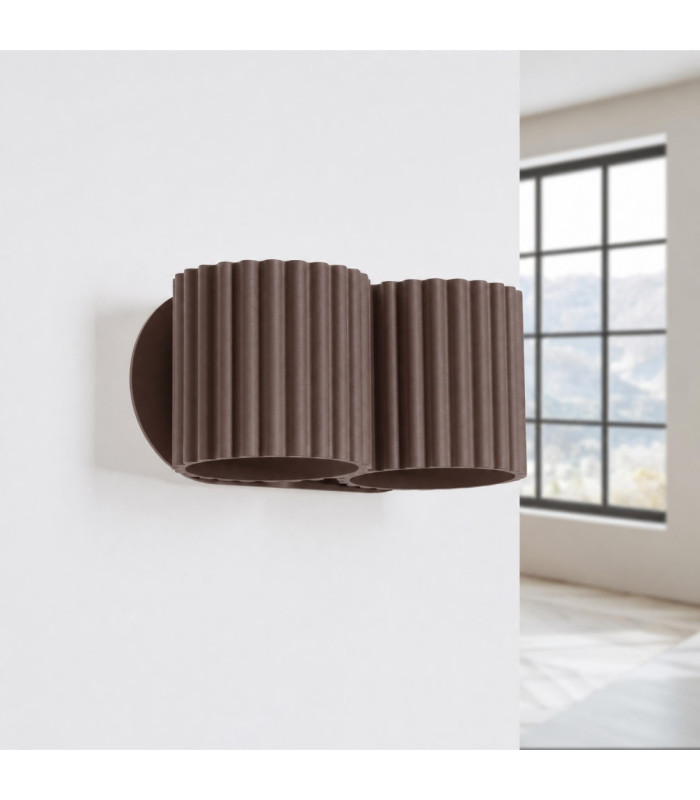 Aura Up & Down Wall Lamp Brown 2x G9-3