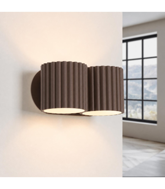 Aura Up & Down Wall Lamp Brown 2x G9-4