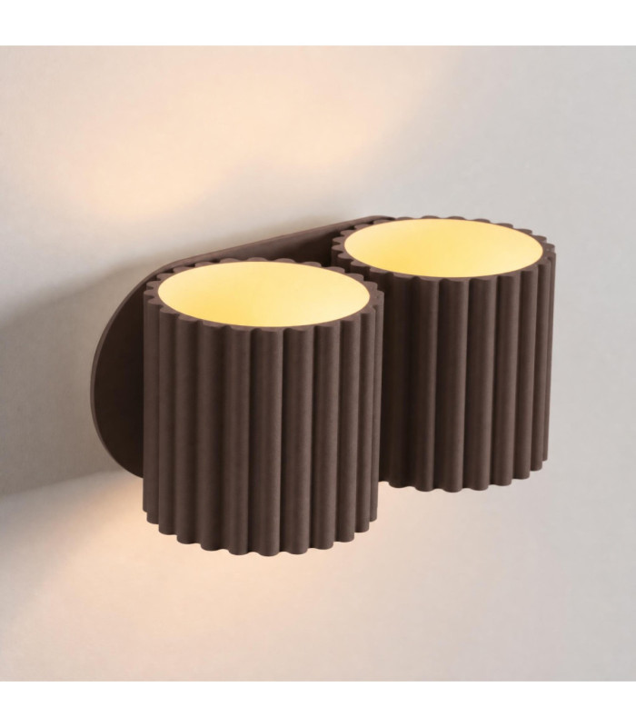 Aura Up & Down Wall Lamp Brown 2x G9-6
