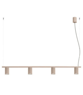 Karbon Bar Pendant Ceiling Light Taupe 4x GU10-1