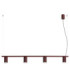 Karbon Bar Pendant Ceiling Light Burgundy 4x GU10-1