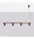 Karbon Bar Pendant Ceiling Light Burgundy 4x GU10-3