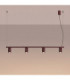 Karbon Bar Pendant Ceiling Light Burgundy 4x GU10-4