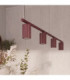 Karbon Bar Pendant Ceiling Light Burgundy 4x GU10-14