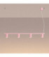 Karbon Bar Pendant Ceiling Light Pink 4x GU10-4