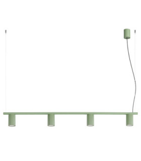 Karbon Bar Pendant Ceiling Light Sage 4x GU10-1