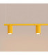 Karbon Bar Pendant Ceiling Light Yellow 4x GU10-5