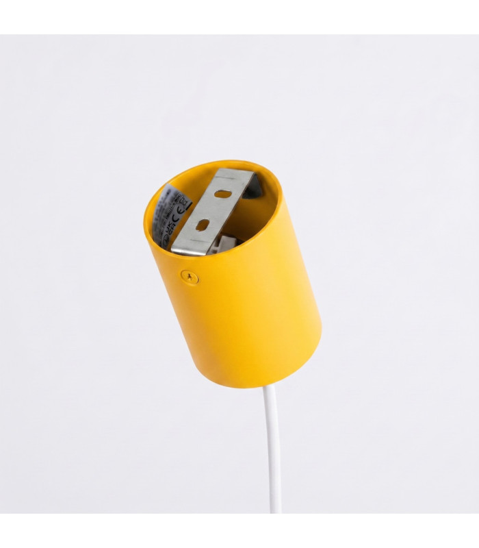 Karbon Bar Pendant Ceiling Light Yellow 4x GU10-9