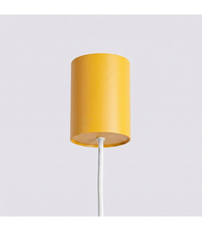 Karbon Bar Pendant Ceiling Light Yellow 4x GU10-10