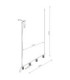 Karbon Bar Pendant Ceiling Light Yellow 4x GU10-11