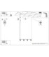 Karbon Bar Pendant Ceiling Light Yellow 4x GU10-12
