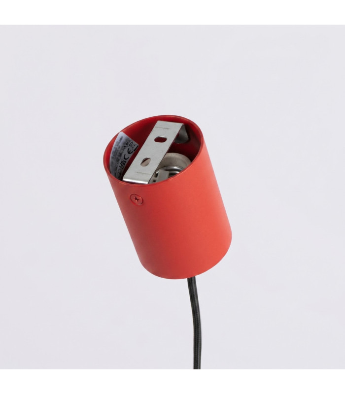 Karbon Bar Pendant Ceiling Light Red 4x GU10-9