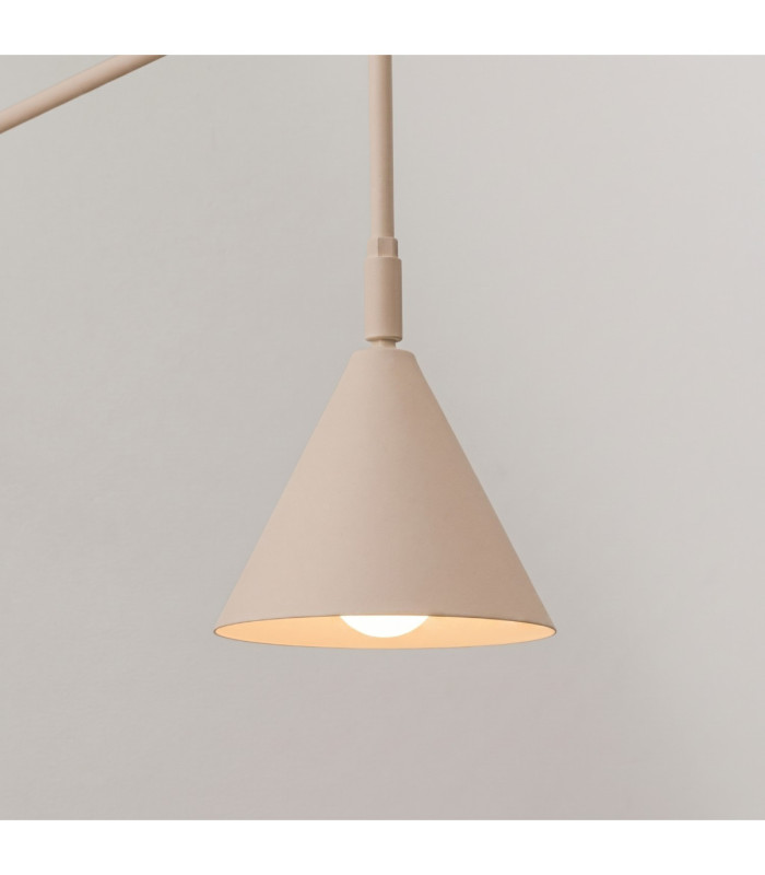 Nox Dome Wall Lamp Taupe Plug In 1x E14 On/Off Switch-5