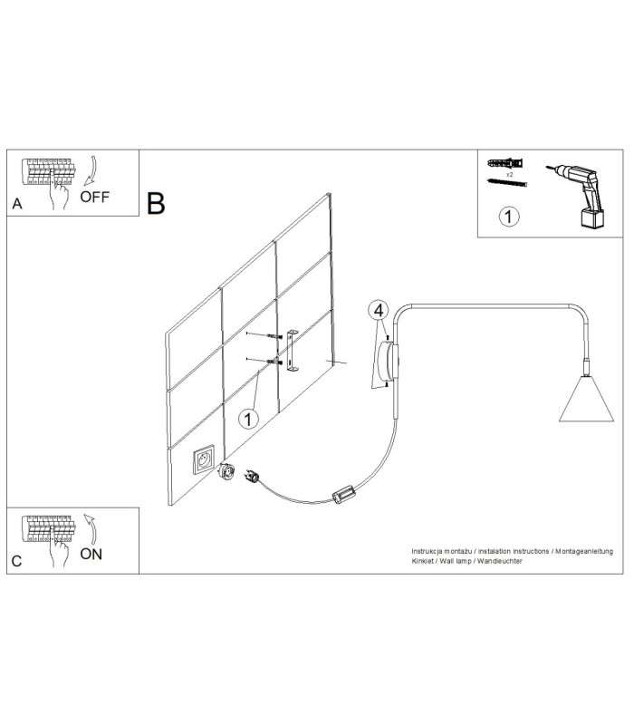 Nox Dome Wall Lamp Taupe Plug In 1x E14 On/Off Switch-12