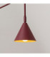 Nox Dome Wall Lamp Burgundy Plug In 1x E14 On/Off Switch-5