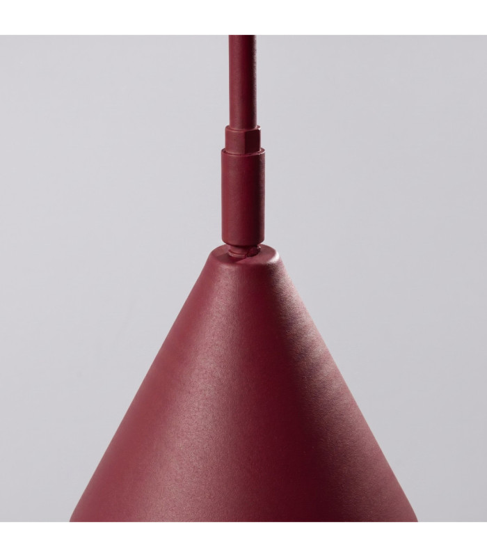 Nox Dome Wall Lamp Burgundy Plug In 1x E14 On/Off Switch-7
