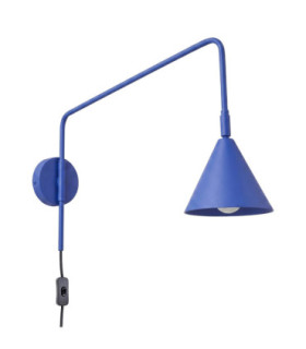 Nox Dome Wall Lamp Ultramarine Plug In 1x E14 On/Off Switch-1