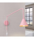 Nox Dome Wall Lamp Pink Plug In 1x E14 On/Off Switch-4