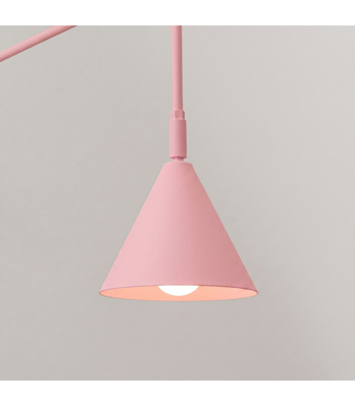 Nox Dome Wall Lamp Pink Plug In 1x E14 On/Off Switch-5