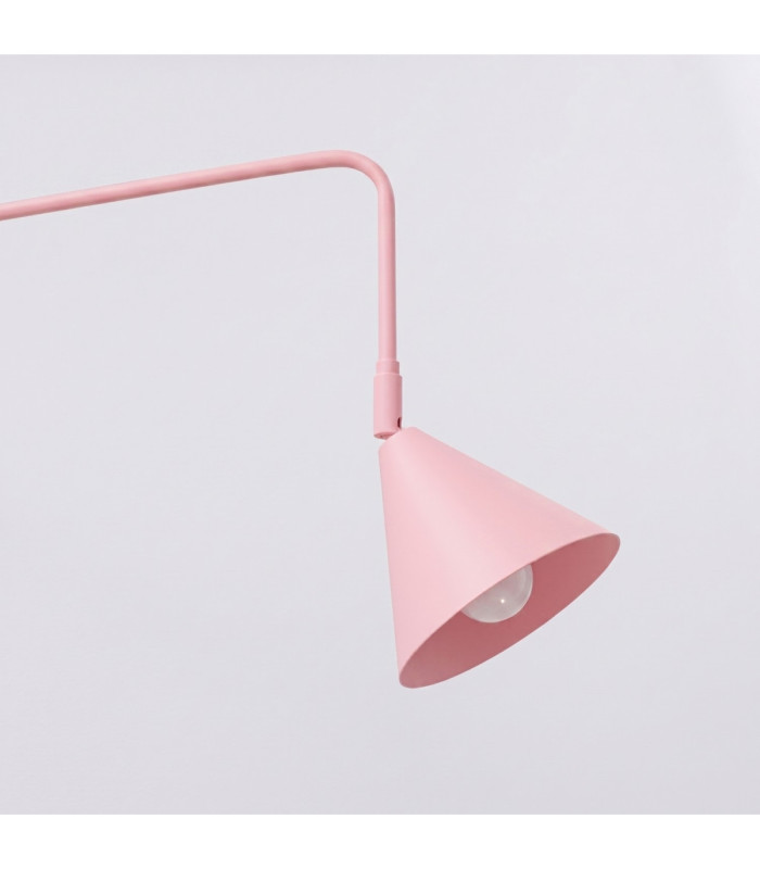 Nox Dome Wall Lamp Pink Plug In 1x E14 On/Off Switch-6